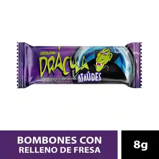 Drácula Chocolate de Leche con Relleno Sabor a Fresa