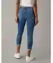 Jean Jegging Mujer Crop Azul Medio Talla 0 American Eagle