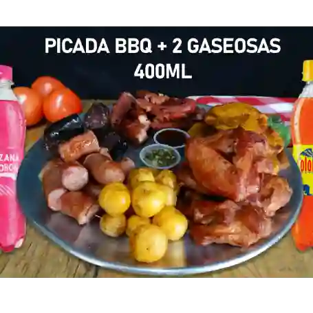 Picada Bbq + 2 Gaseosas 400 ml