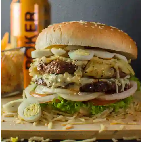 Hamburguesa Doble de Res