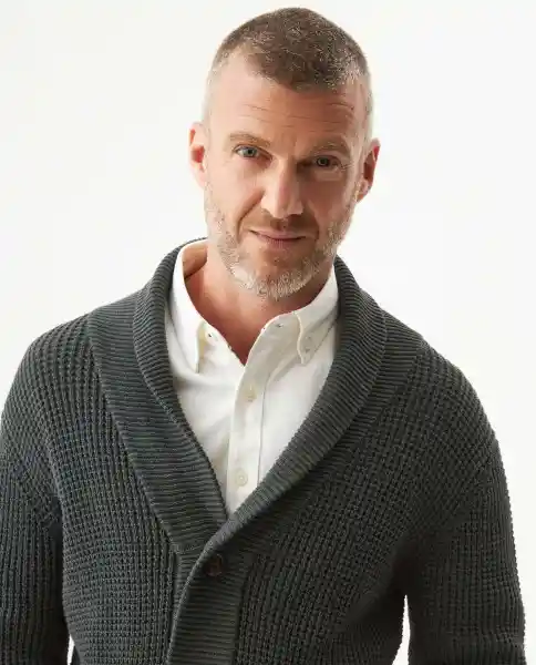 Cárdigan Heritage Verde Gablete Ultraoscuro Talla XL Chevignon