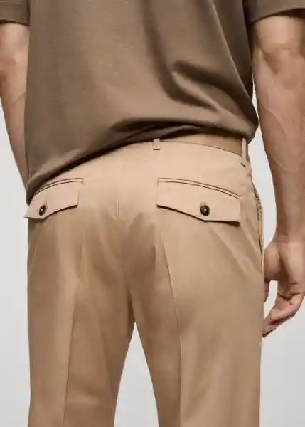 Pantalón Mayol Beige Talla 40 Hombre Mango