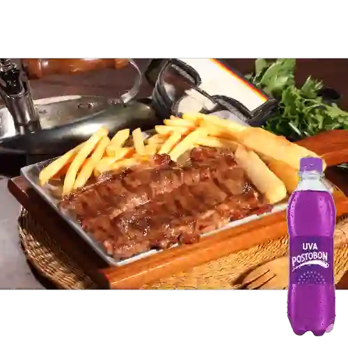Combo Churrasco + Postobon Uva 400 ml