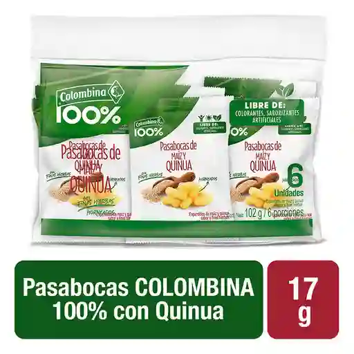 Colombina Pasabocas de Maíz y Quinua con Finas Hierbas
