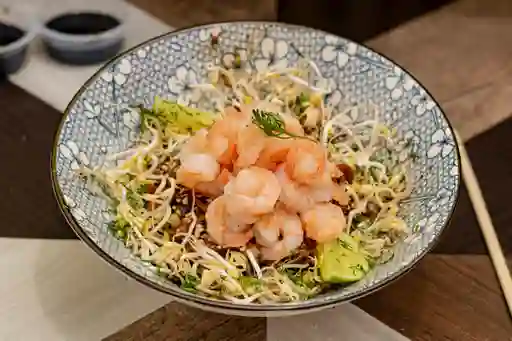 Pad thai camarón