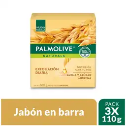 Palmolive Jabón en Barra Avena y Azúcar Morena de 110 g