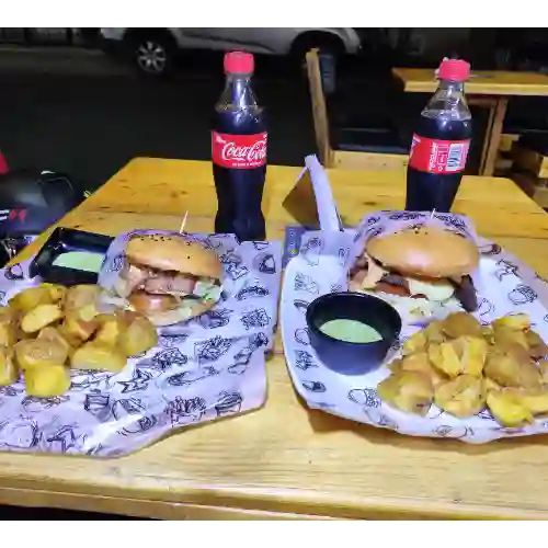 Hamburguesa Combo para 2
