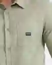 Camisa Long Sleeve Verde Oleo Medio Talla S Chevignon