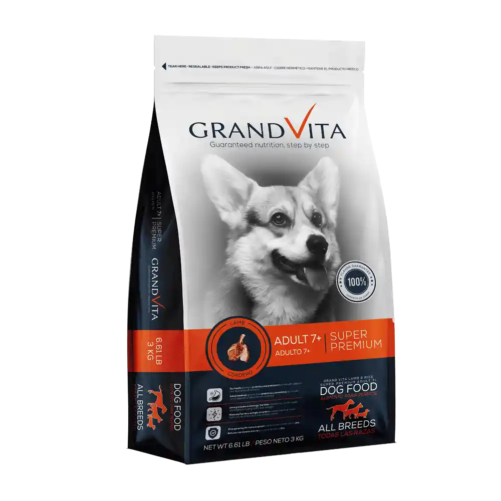 Comida Para Perro Grandvita Adulto Senior 7+