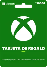 Tarjeta Regalo Xbox Live $30.000