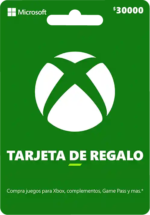 Tarjeta Regalo Xbox Live $30.000