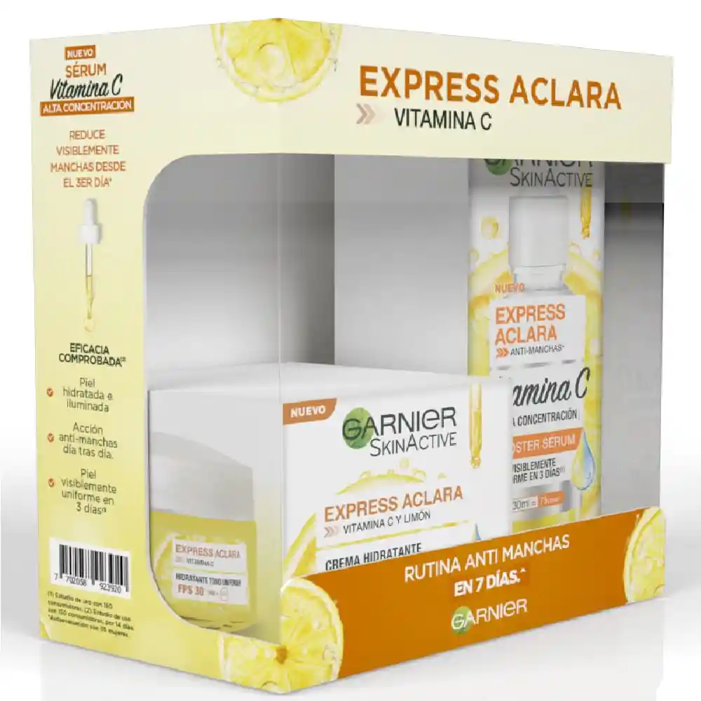 Garnier Kit de Crema Aclaradora Expres + Sérum