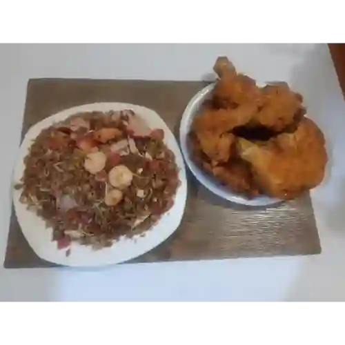 Combo Valenciana con 1/2 Pollo