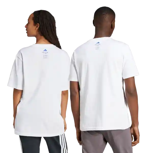 Adidas Camiseta L Drink Manga Corta Hombre Blanco Talla S
