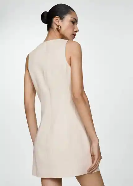 Vestido Lucy Beige Talla 26 Mujer Mango