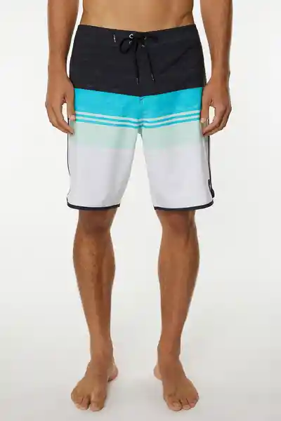 ONeill Short de Baño Four Square Stretch Am Blanco Talla 34