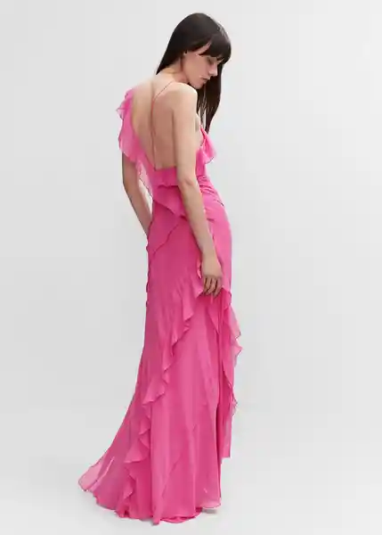 Vestido Nora Fucsia Talla S Mujer Mango