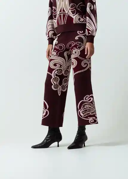Pantalón Mujer Morado Sombrío Ultra Oscuro T M 532G076 Naf Naf