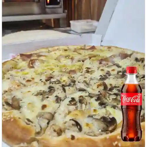 Combo Pizza Pollo&Champiñones +Cocacola Orig 400ml