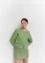 Falda Love Verde Pastel Talla XS Mujer Mango