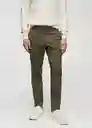 Pantalón Prato Beige Talla 46 Hombre Mango