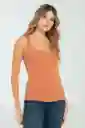 Top Basic Color Blush Talla XS Ragged