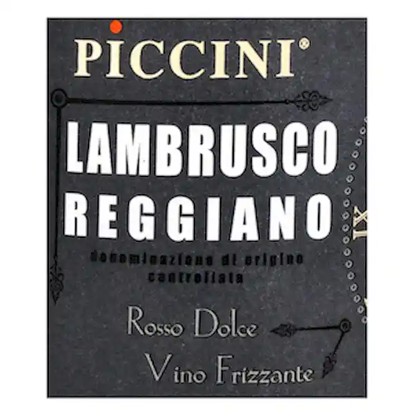 Piccini Vino Tinto Lambrusco Reggiano Botella 750 ml