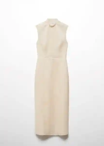 Vestido Oslo Offwhite Talla S Mujer Mango