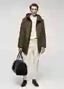 Abrigo Parka Piran Khaki Talla XL Hombre Mango
