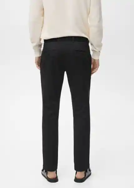Pantalón Prato Negro Talla 40 Hombre Mango