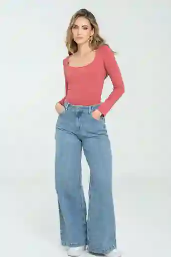 Jean Perlas Color Azul Medio Talla 12 Ragged