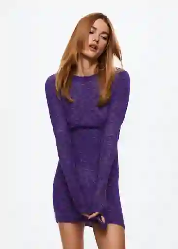 Vestido Lavanda Lila Talla Xs Mujer Mango