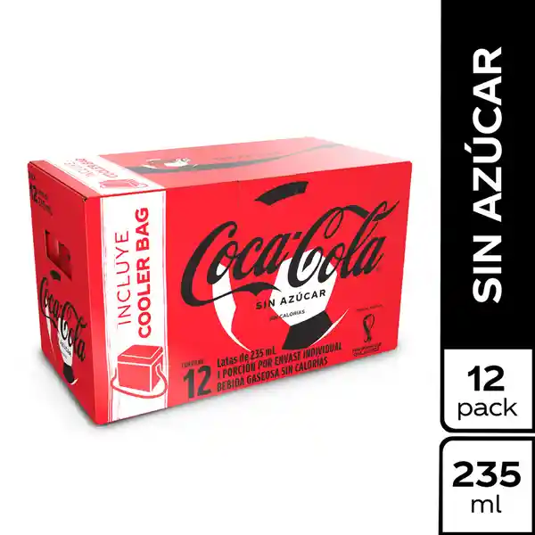 Coca-Cola Zero Gaseosa Zero + Cooler