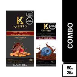 Combo Kaffeto Chocolate Almendras y Fresas + Snack Arándanos