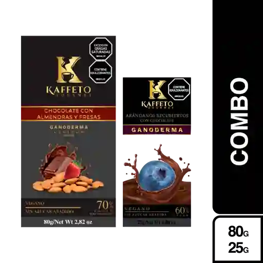 Combo Kaffeto Chocolate Almendras y Fresas + Snack Arándanos