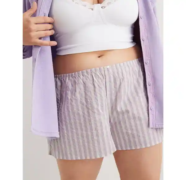 Short de Pijama Morado Aerie Talla Medium American Eagle