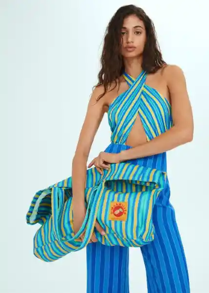 Bolso G Costa Azul Talla 99 Mujer Mango