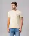 Camiseta Hombre Amarillo S 101G002_AMA110617 Rifle