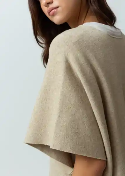 Gaban Tejido Mujer Beige Caqui Medio Talla S 582G092 Naf Naf