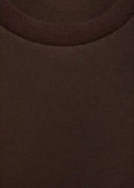 Camiseta Picom Marrón Talla M Mujer Mango