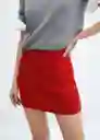 Falda Chilly Rojo Talla L Mujer Mango