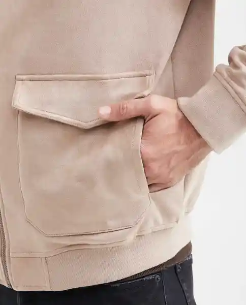 Chaqueta Utility Bomber Beige Incienso Medio Talla L Chevignon