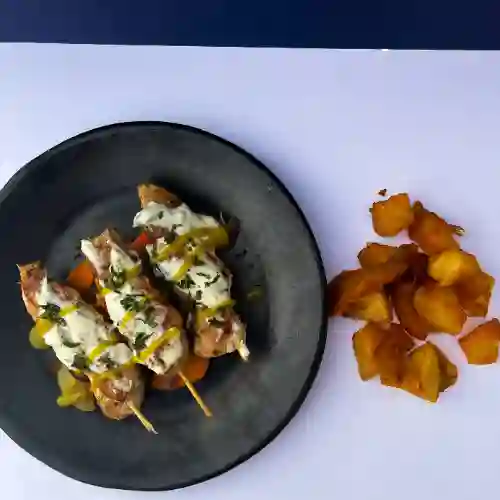 Souvlaki ( Brochetas de Pollo)