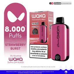 WAKA vape soPro DM8000i Strawberry Burst-5% nicotine salt-STDS