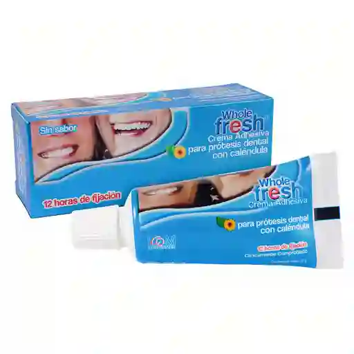 Whole Fresh Crema Adhesiva para Prótesis Dental con Caléndula