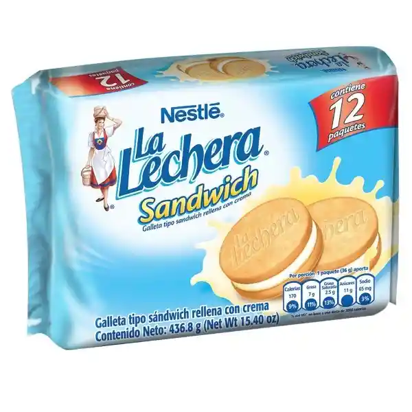 La Lechera Galleta Tipo Sandwich