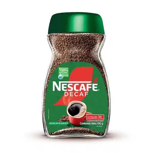 Café descafeinado NESCAFÉ DECAF instantáneo x 100g