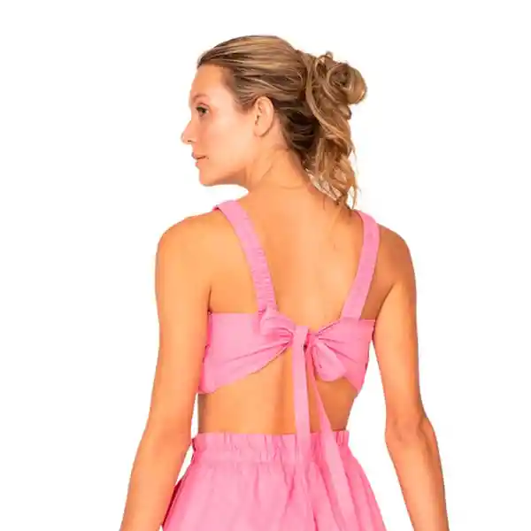 Top Baixa Fucsia Talla M