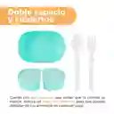 Contenedor de Alimentos de Doble Capa Polar we Bare Aqua Miniso