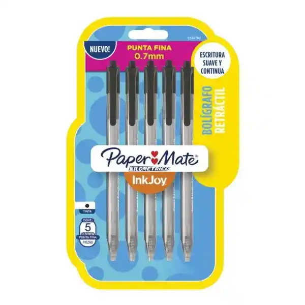 Paper Mate Bolígrafo Retráctil Negros